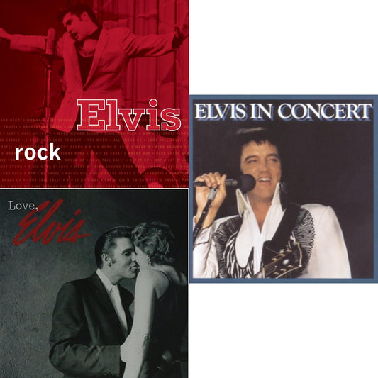 Elvis Presley - Elvis In Concert & Love Elvis & Elvis Rock - CD Bundle