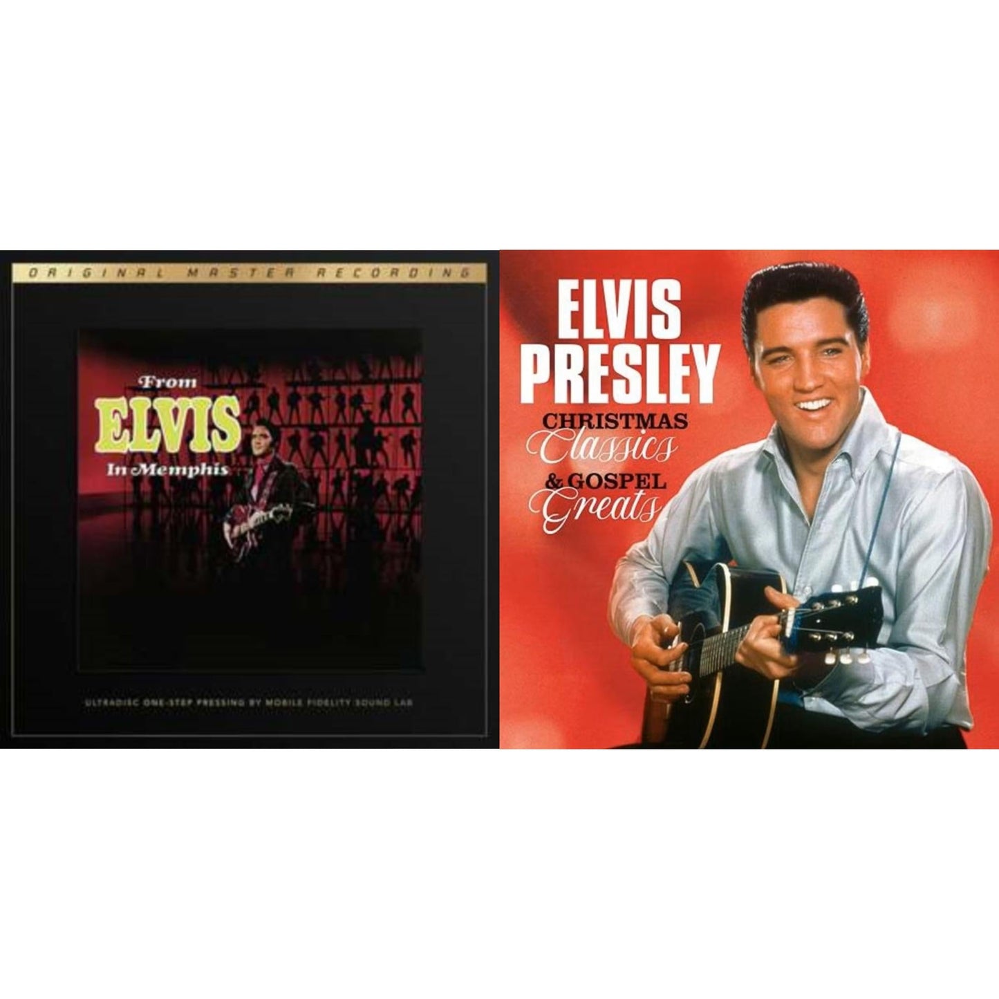 From Elvis In Memphis (2LP/180G/45RPM Supervinyl Ultradisc One-Step/Original Masters/Limited) & Christmas Classics & Gospel Greats (Ams Exclusive) (Snowy White LP Vinyl)