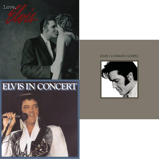 Elvis In Concert & Love Elvis & Elvis Ultimate Gospel