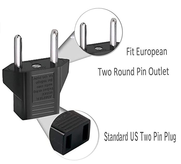 Plug adapters for the United Kingdom and Europe