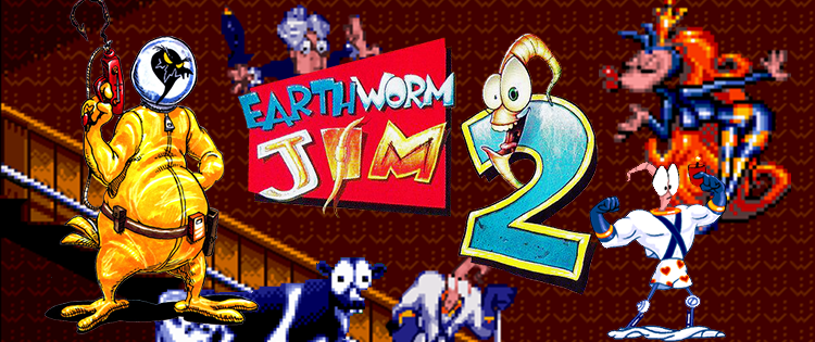 Eathworm Jim 2 SNES Video Game Cartridge Super Nintendo