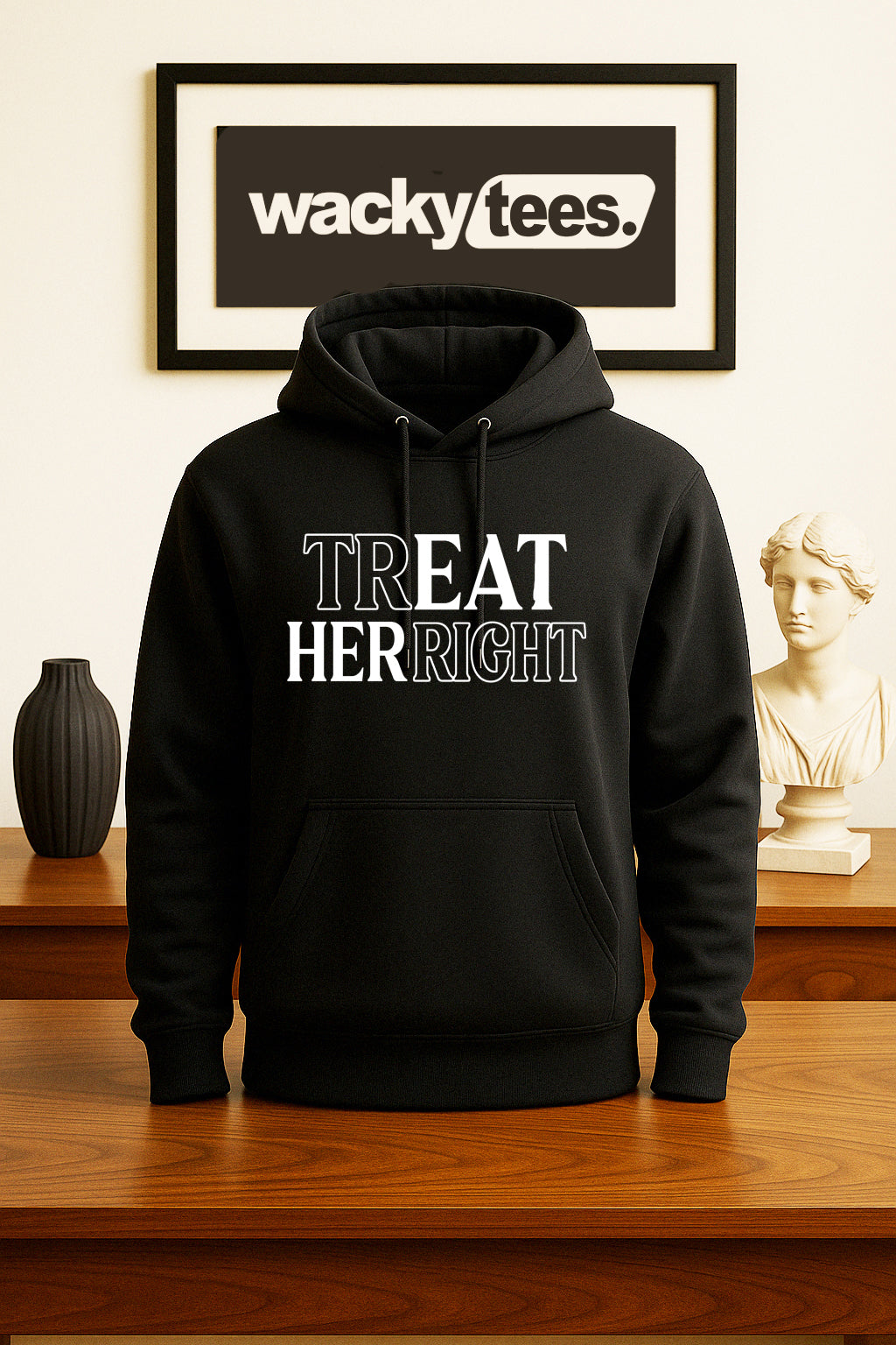 Treat Eat Her Right Funny Muff Diver Adult Humor Graphic Tee Shirt