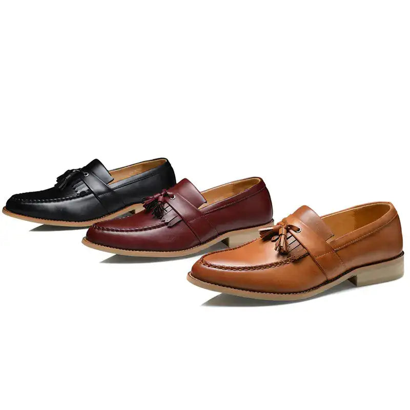 Men's Spring Dress Shoes - Stylish Pointed Oxford Shoes