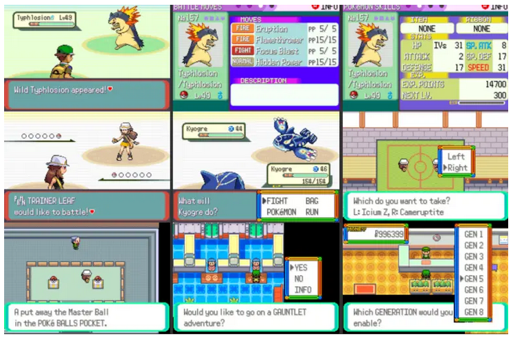 Pokemon Emerald Rogue GBA Pokemon ROM Hack Game Boy Advance