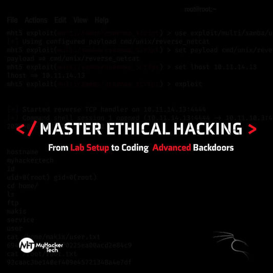 Ethical Hacking Course from Lab Setup to Coding Advanced Backdoors