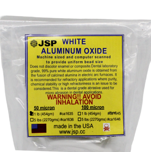 JSP White Aluminum Oxide – High-Purity Abrasive (1 lb)