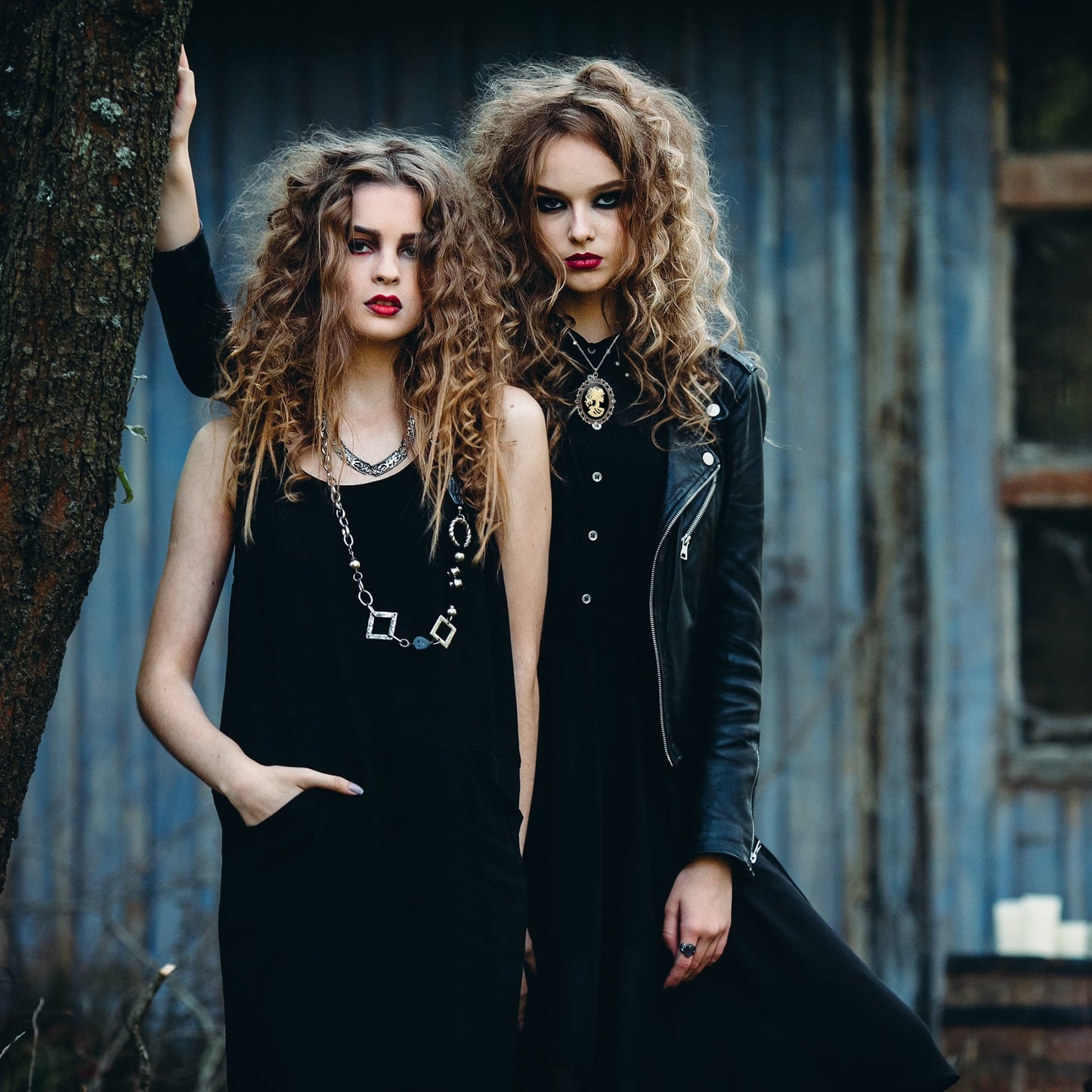 Gothic lolita lady skeleton necklace