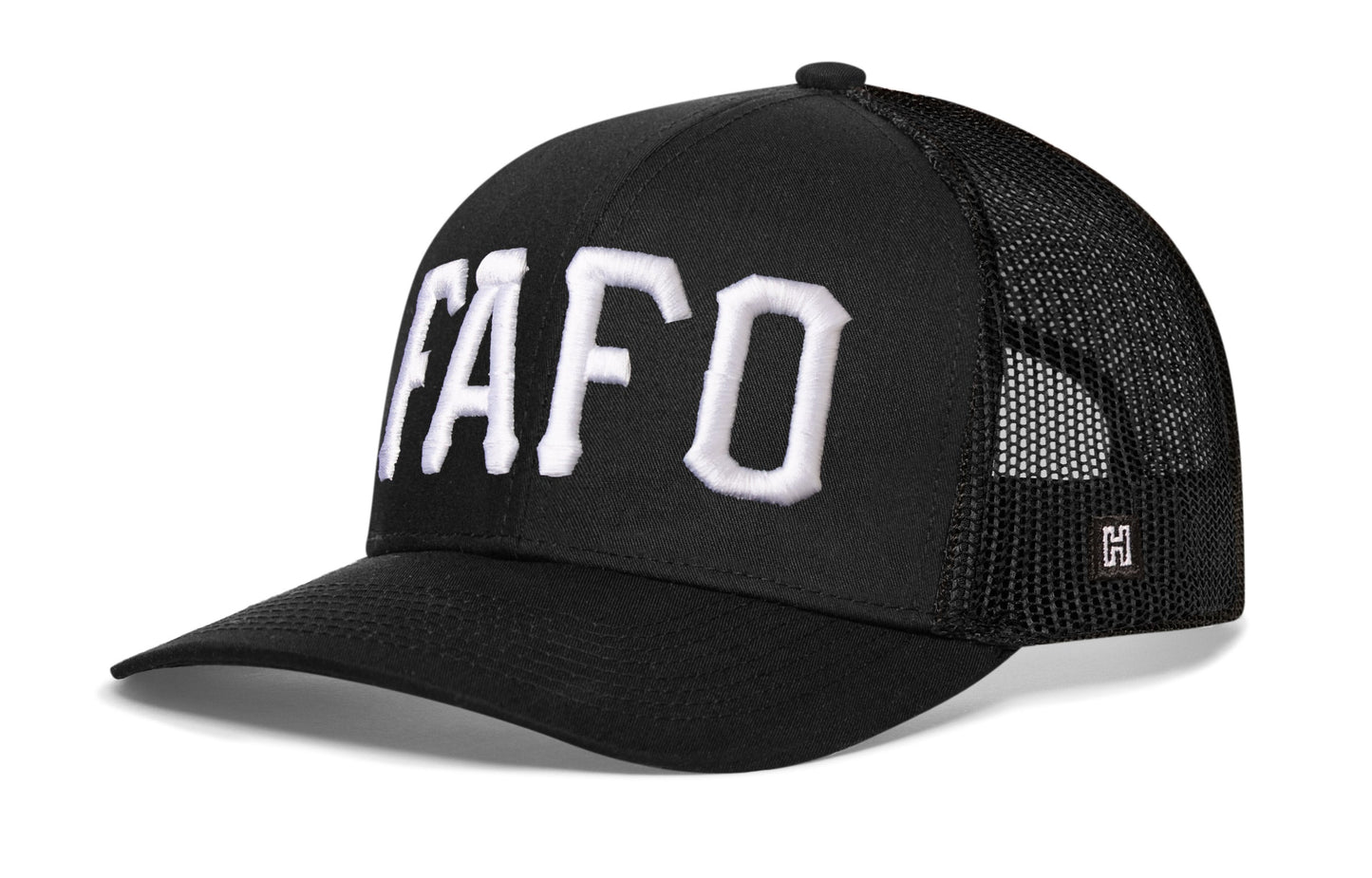 FAFO Trucker Hat  |  Black Fuck Around, Find Out Snapback