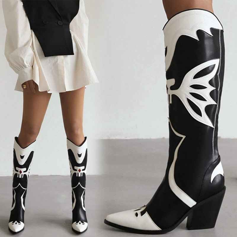 Western Cowboy : Women's Knee High Boots