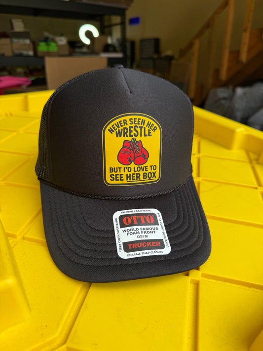 Love to See Her Box Trucker Hat