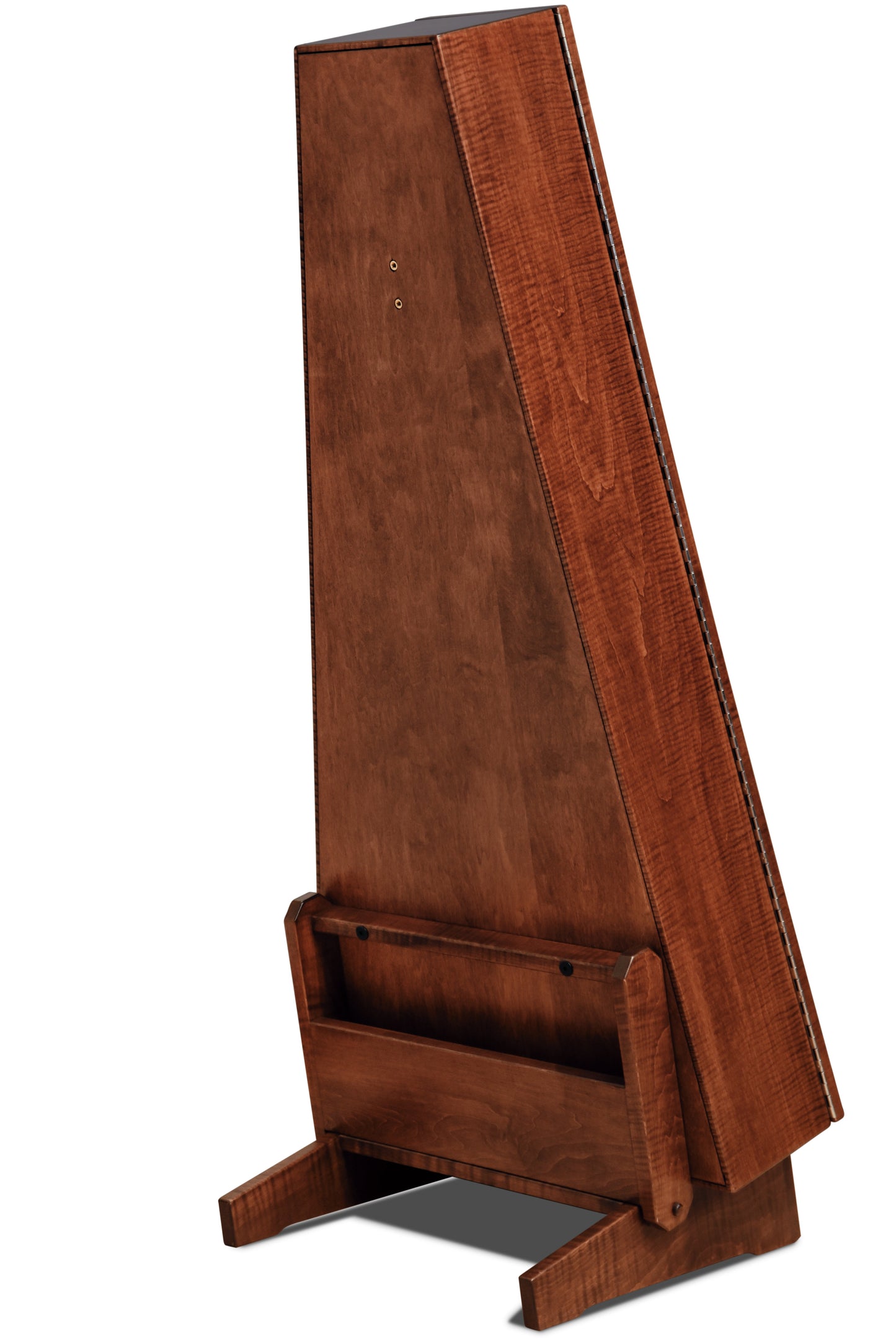 ClimaStand Triangle Humidor with Base - Flame maple with Acres Stain