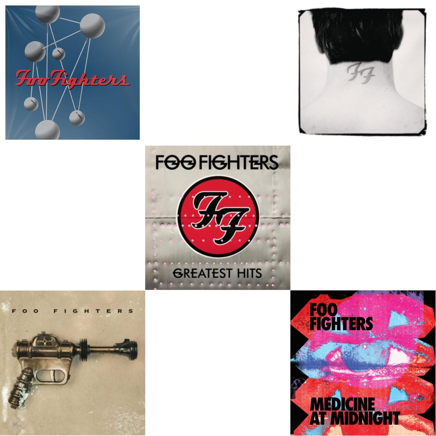 Medicine At Midnight (140G) & Greatest Hits (2LP/Dl Card/Gatefold) & Foo Fighters (Dl Card) & Colour & The Shape (2LP/Dl Card) & There Is Nothing Left To Lose (2LP/Dl Card)