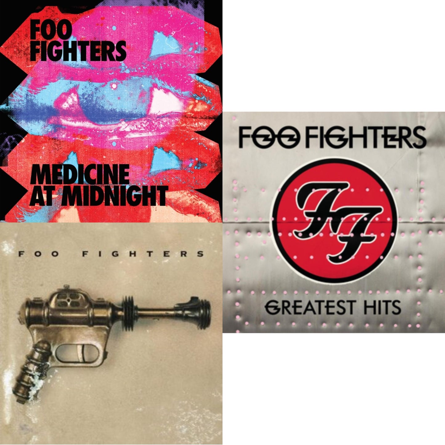 Medicine At Midnight (140G) & Greatest Hits (2LP/Dl Card/Gatefold) & Foo Fighters (Dl Card)