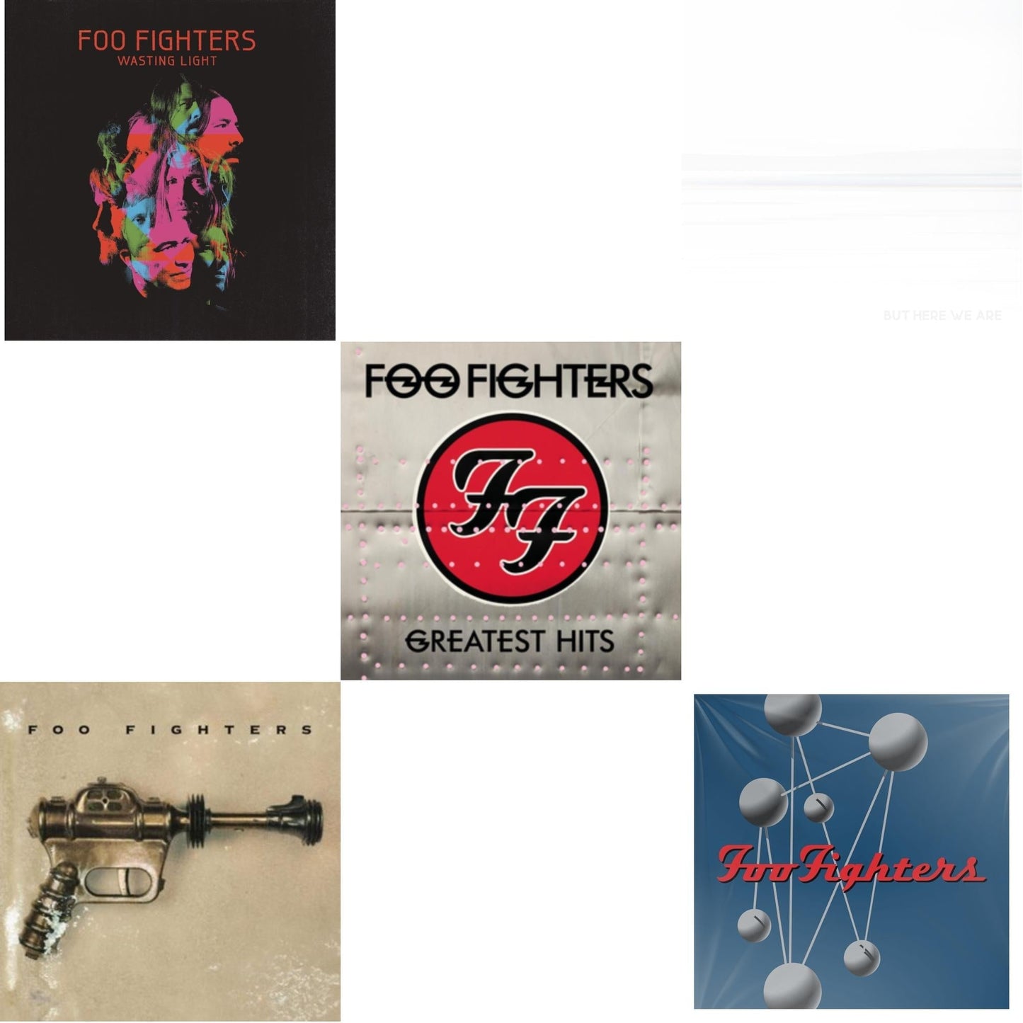 Foo Fighters - But Here We Are & Greatest Hits (2LP/Dl Card/Gatefold) & Wasting Light (2LP/Dl Card/Gatefold) & Foo Fighters (Dl Card) & Colour & The Shape (2LP/Dl Card)