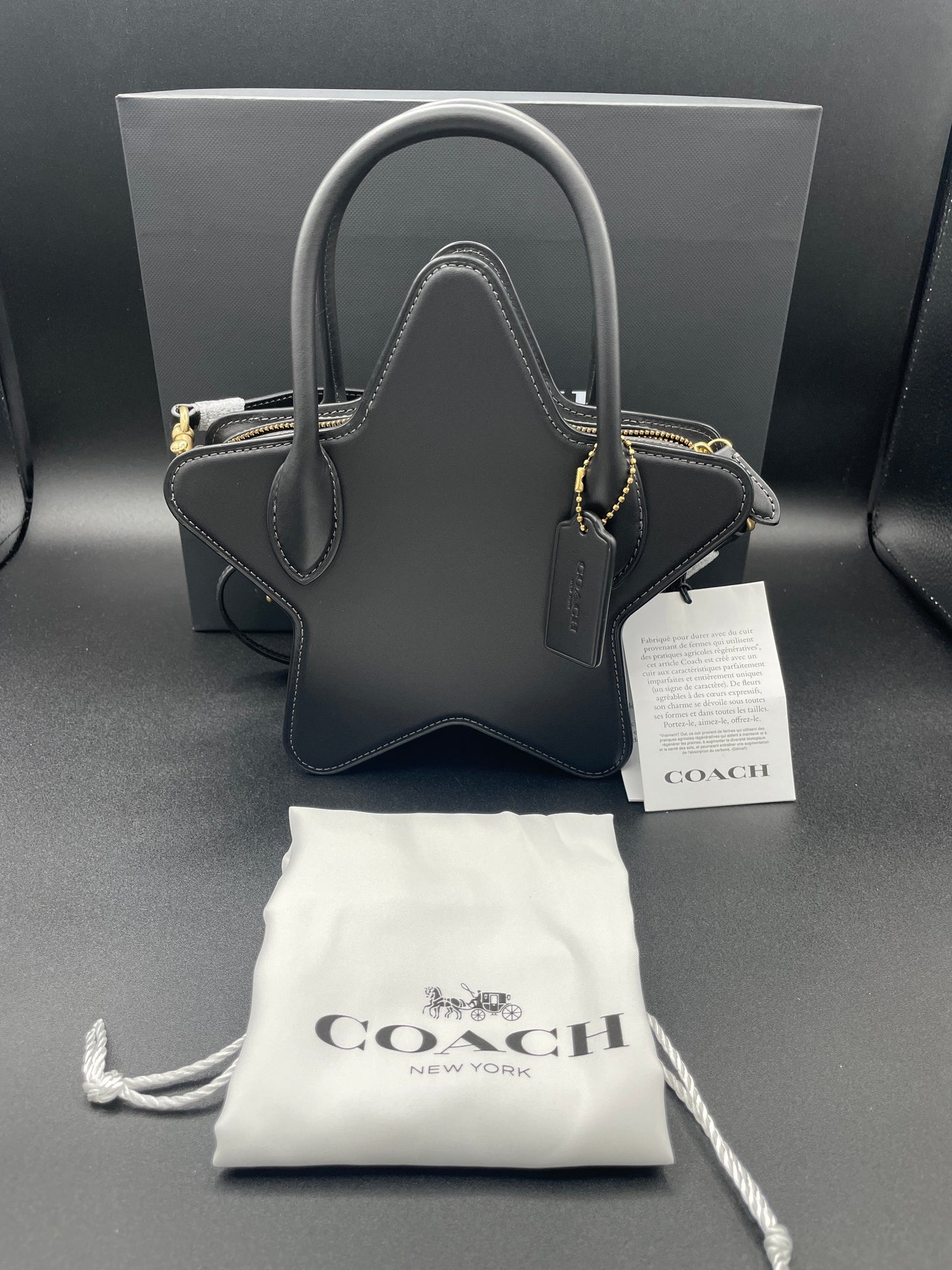 Coach Star Bag In Regenerative Leather Imported