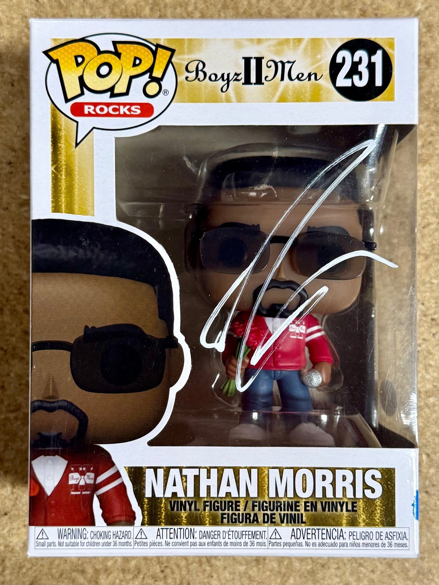 Nathan Morris Signed Boys II Men 2021 Vaulted Funko Pop! With JSA COA