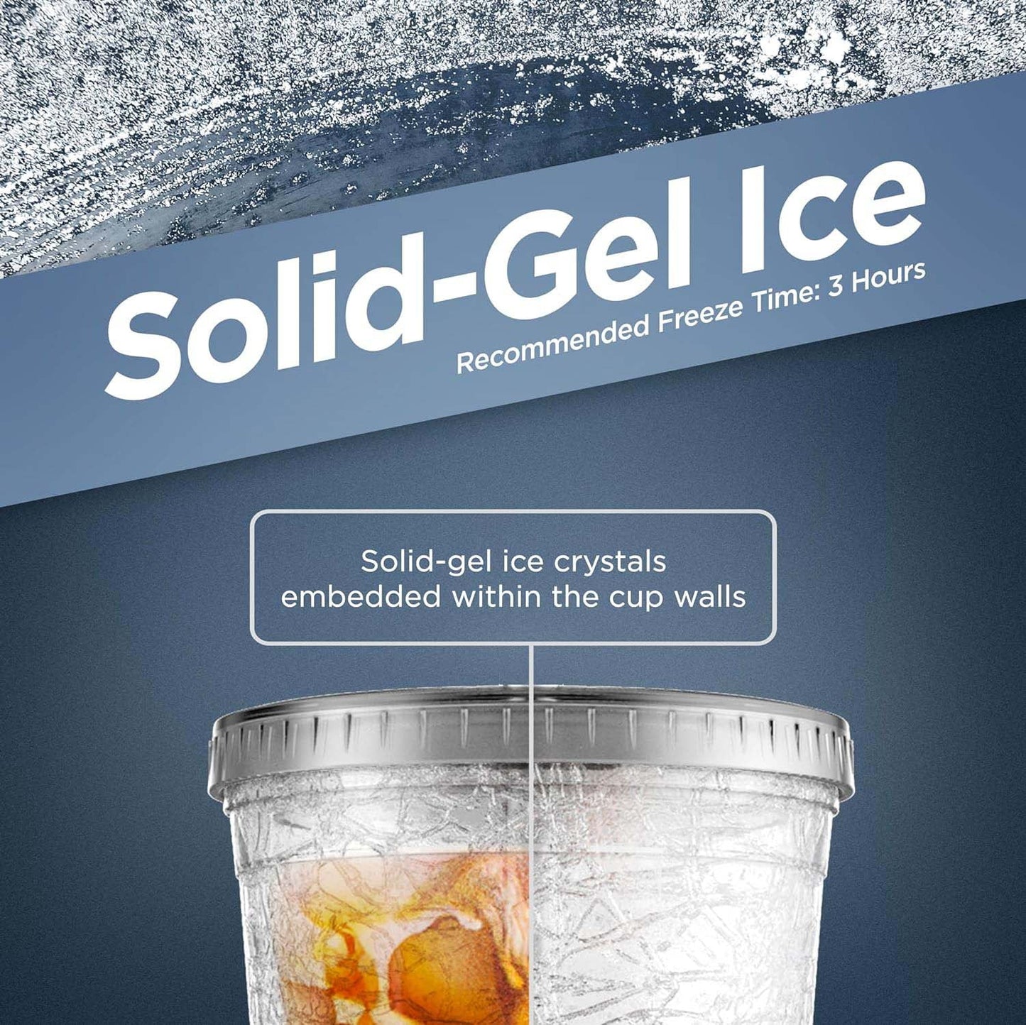 Freezable Iced Coffee Cup with Lid and Straw - Reusable Insulated Ice Tumbler with Grip Sleeve