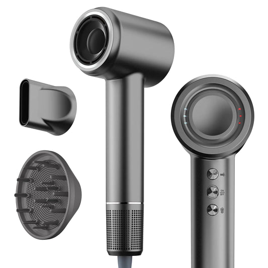 New Top Brand Alternative Hair Dryer Luxury Alternative High-Speed Hair Dryer Professional-Grade Blow Dryer with 110 000 RPM Brushless MotorSalon-Quality Fast Drying Negative Ionic