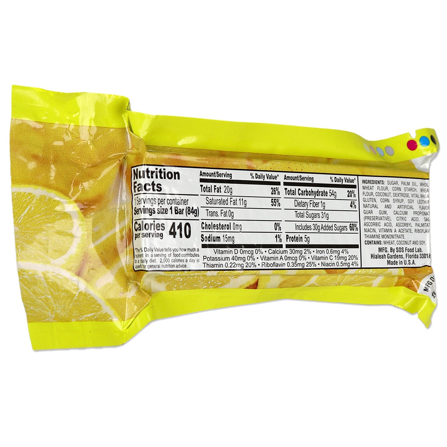 Millennium Energy Bar Lemon 400 Calories