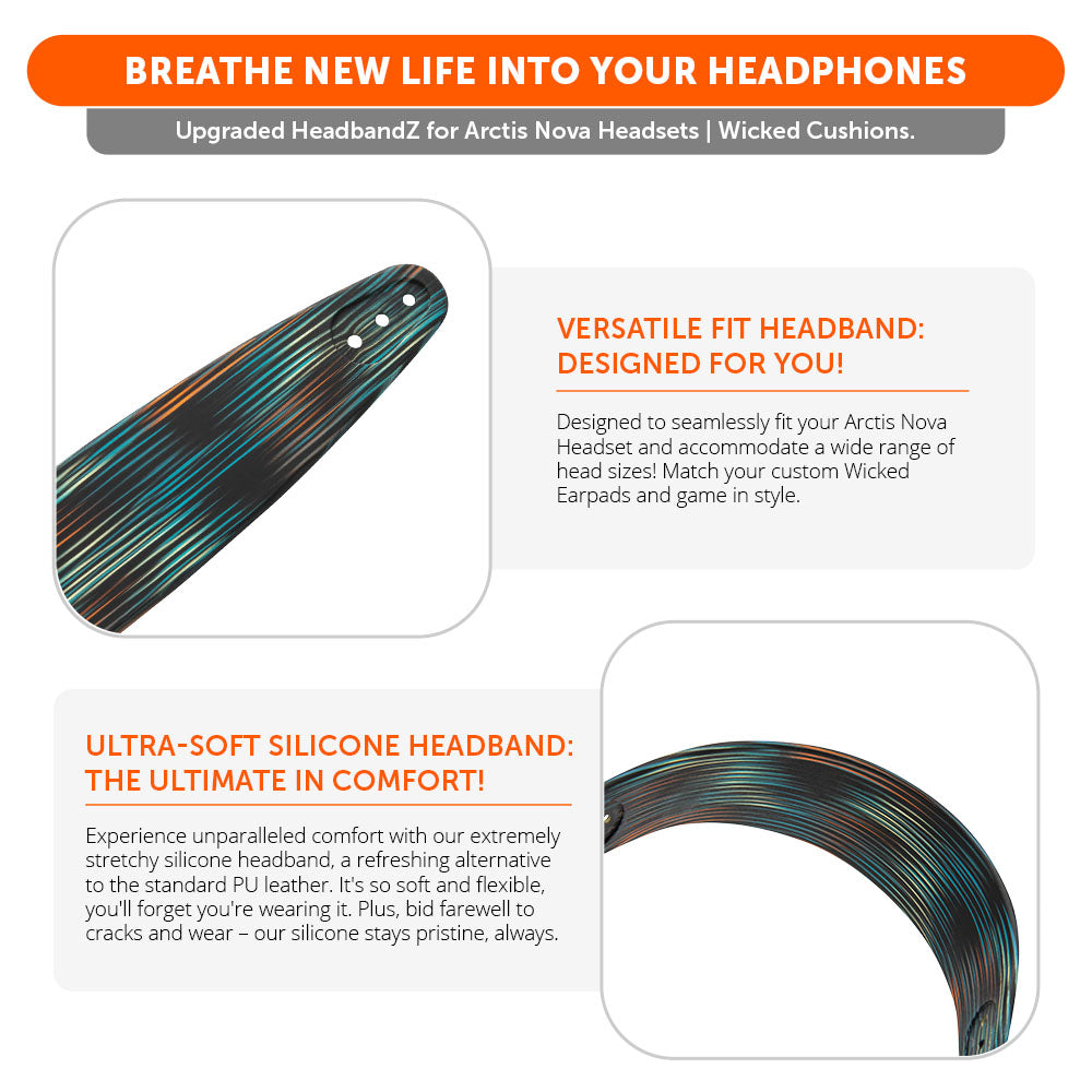 WC Silicone HeadbandZ for Arctis Nova Headsets