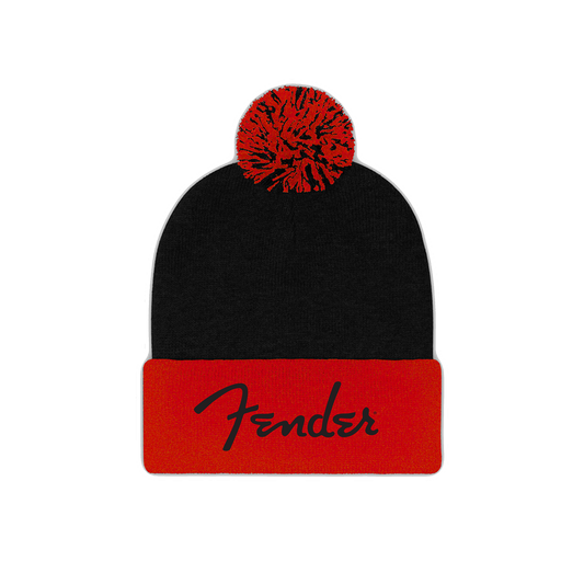 Fender Red Pom Beanie