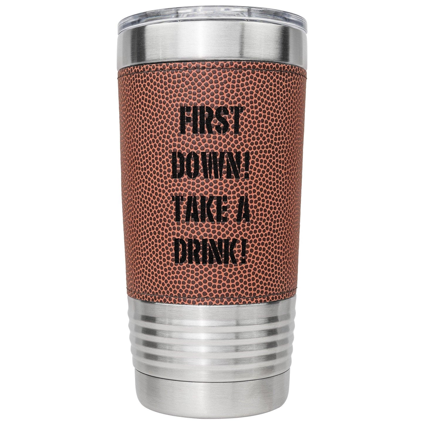 First Down! Take a Drink! American Football 20oz Tumbler - Lizard Vigilante