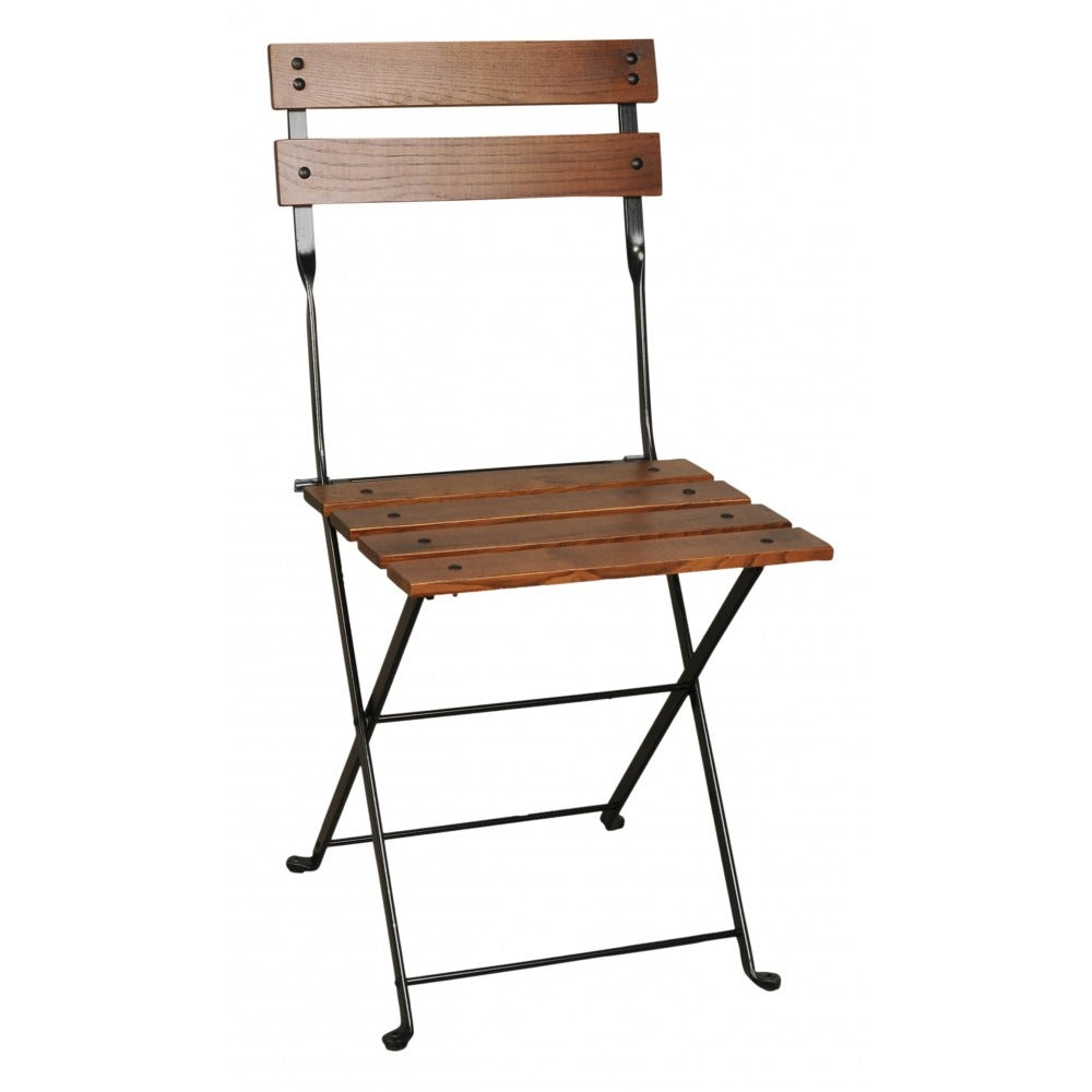 Five Piece Dining Set with 28" Square Steel Table and Four 5508 Folding Chairs