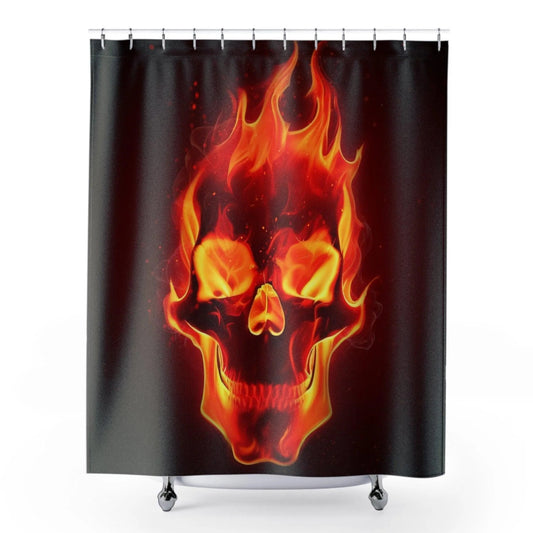 Flamehead Shower Curtains - Lizard Vigilante