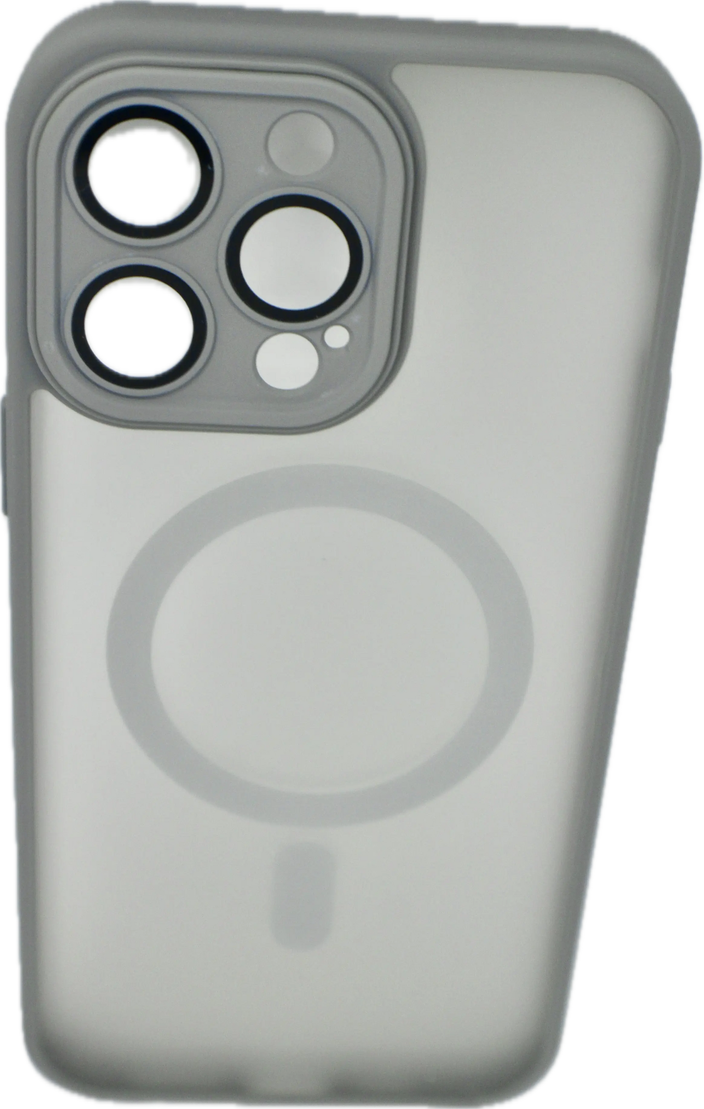 Magnetic Charging Case For Matte Armor Magnetic Wireless Charging Case For iPhone Shockproof Lens Protection Grey Matte