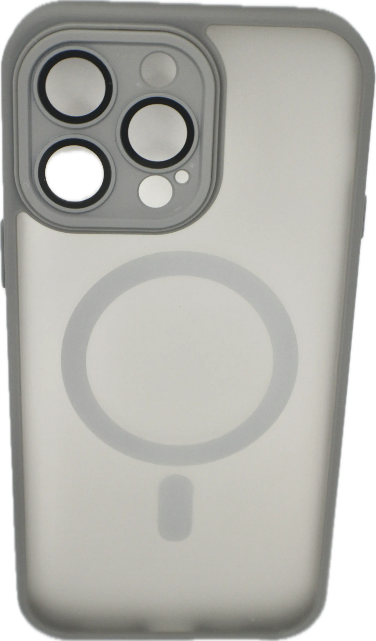 Magnetic Charging Case For Matte Armor Magnetic Wireless Charging Case For iPhone Shockproof Lens Protection Grey Matte