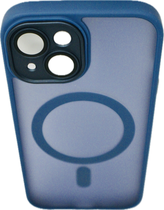 For Wireless Charging Case For iPhone Shockproof Lens Protection Cover Navy Blue