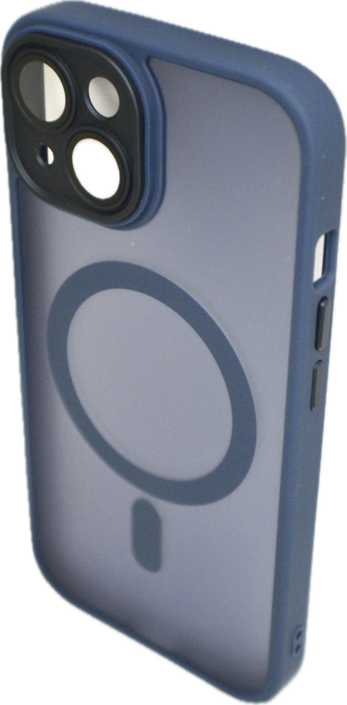 For Wireless Charging Case For iPhone Shockproof Lens Protection Cover Navy Blue