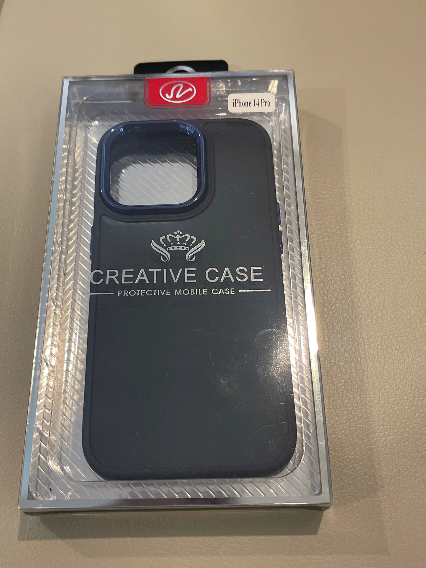 For iPhone 14 Pro case Matt Bumper TPC Case - Blue