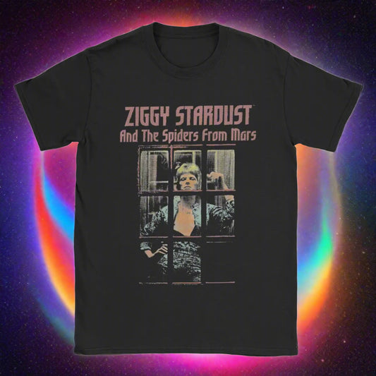 From Mars Davids Bowied T-Shirts Men Casual 100% Cotton Tee Shirt O Neck Short Sleeve T Shirts New Arrival Clothing - Premium  from Lizard Vigilante - Just $24.99! Shop now at Lizard Vigilante