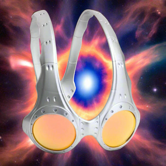 Funny Sunglasses Retro Round Headband Personalized Trend Eyewear Anti-Blue Light UV Protection Full Metal Frame Party Jewelry - Premium  from Lizard Vigilante - Just $79.99! Shop now at Lizard Vigilante