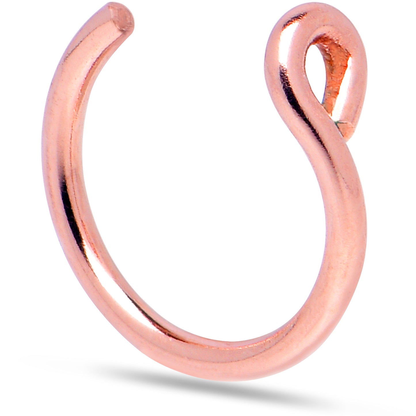 14k Rose Gold Filled Fake Nose Ring