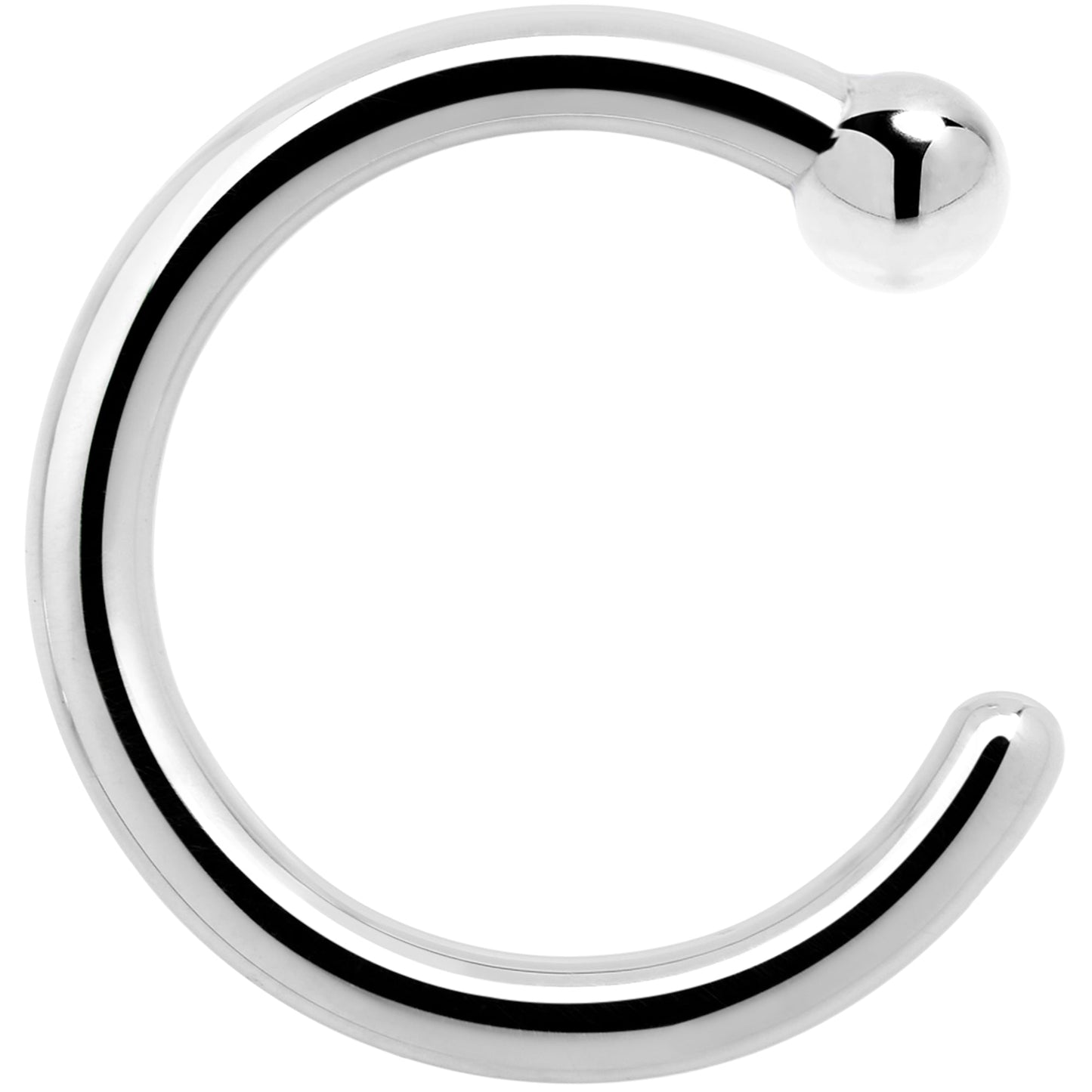 Real Platinum Nose Hoop - Hypoallergenic & Luxurious