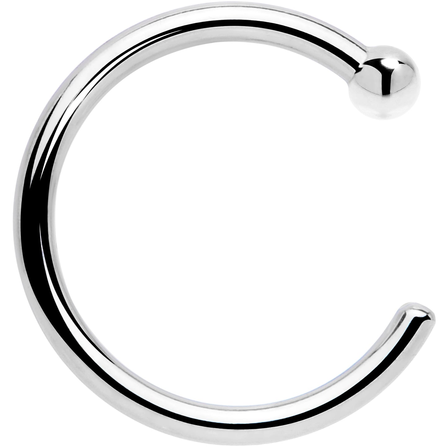 Real Platinum Nose Hoop - Hypoallergenic & Luxurious