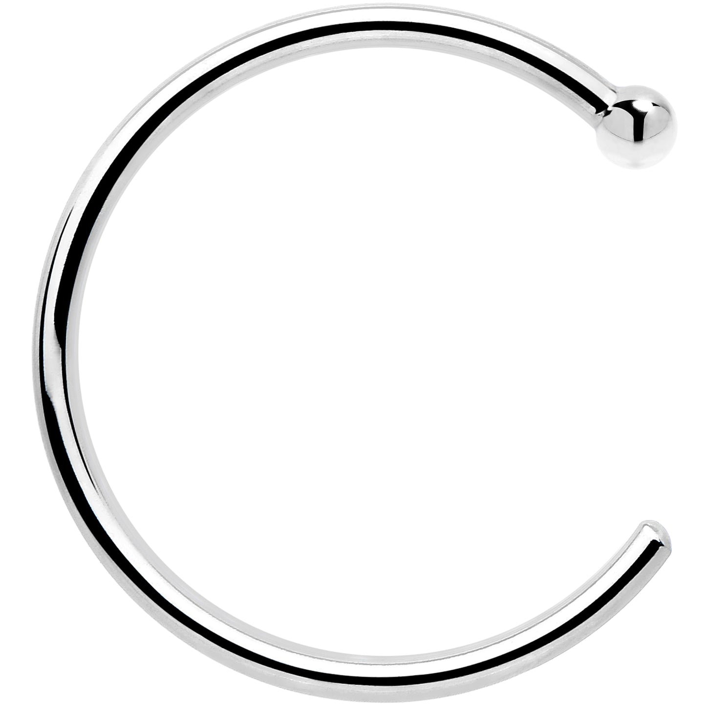 Real Platinum Nose Hoop - Hypoallergenic & Luxurious