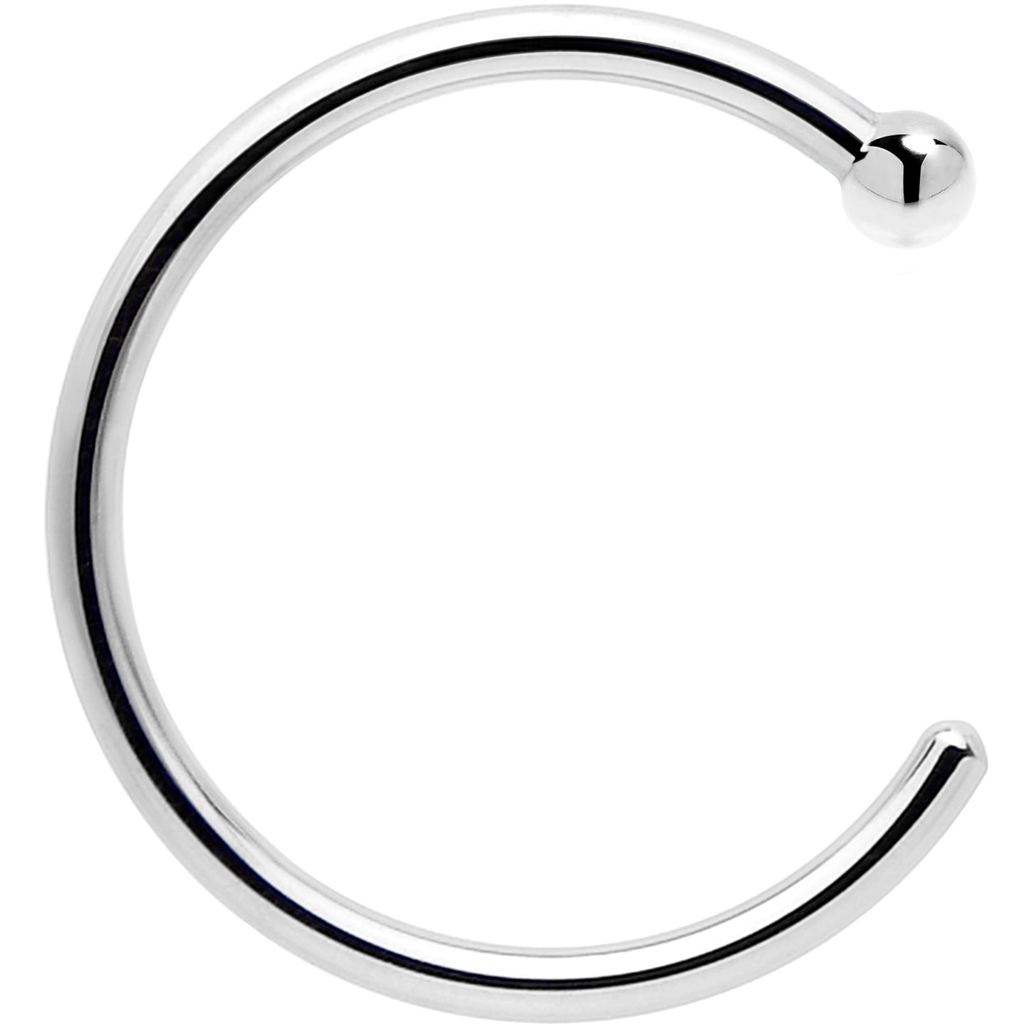 Real Platinum Nose Hoop - Hypoallergenic & Luxurious