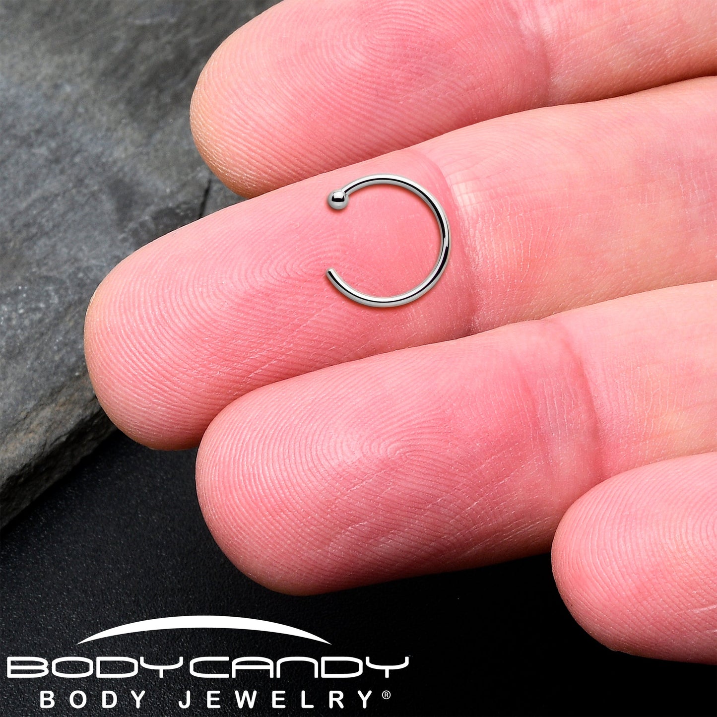 Real Platinum Nose Hoop - Hypoallergenic & Luxurious