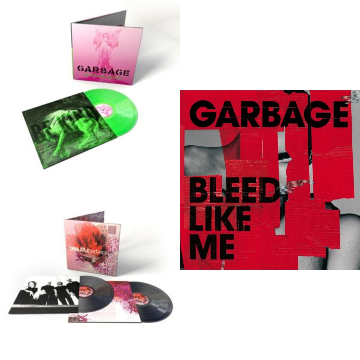 No Gods No Masters (X) (Green LP Vinyl) & Beautifulgarbage (2LP/180G/20Th Anniversary/Remastered/Import) & Bleed Like Me