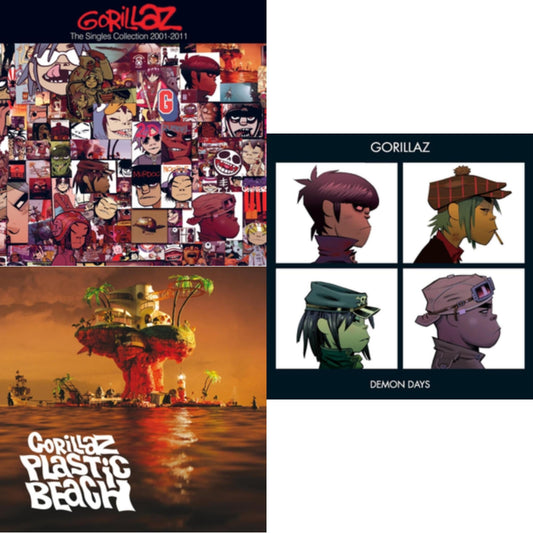 Gorillaz - Demon Days & Plastic Beach & Singles Collection 2001 -  2011 - CD Bundle