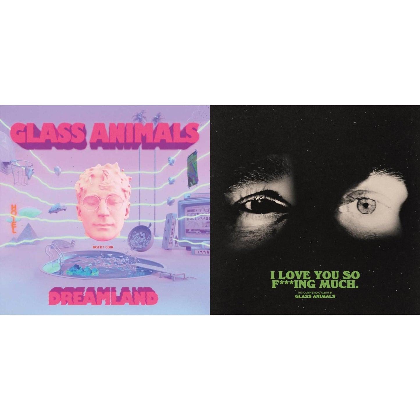 Glass Animals - I Love You So F***Ing Much (X) & Dreamland - LP Vinyl Bundle