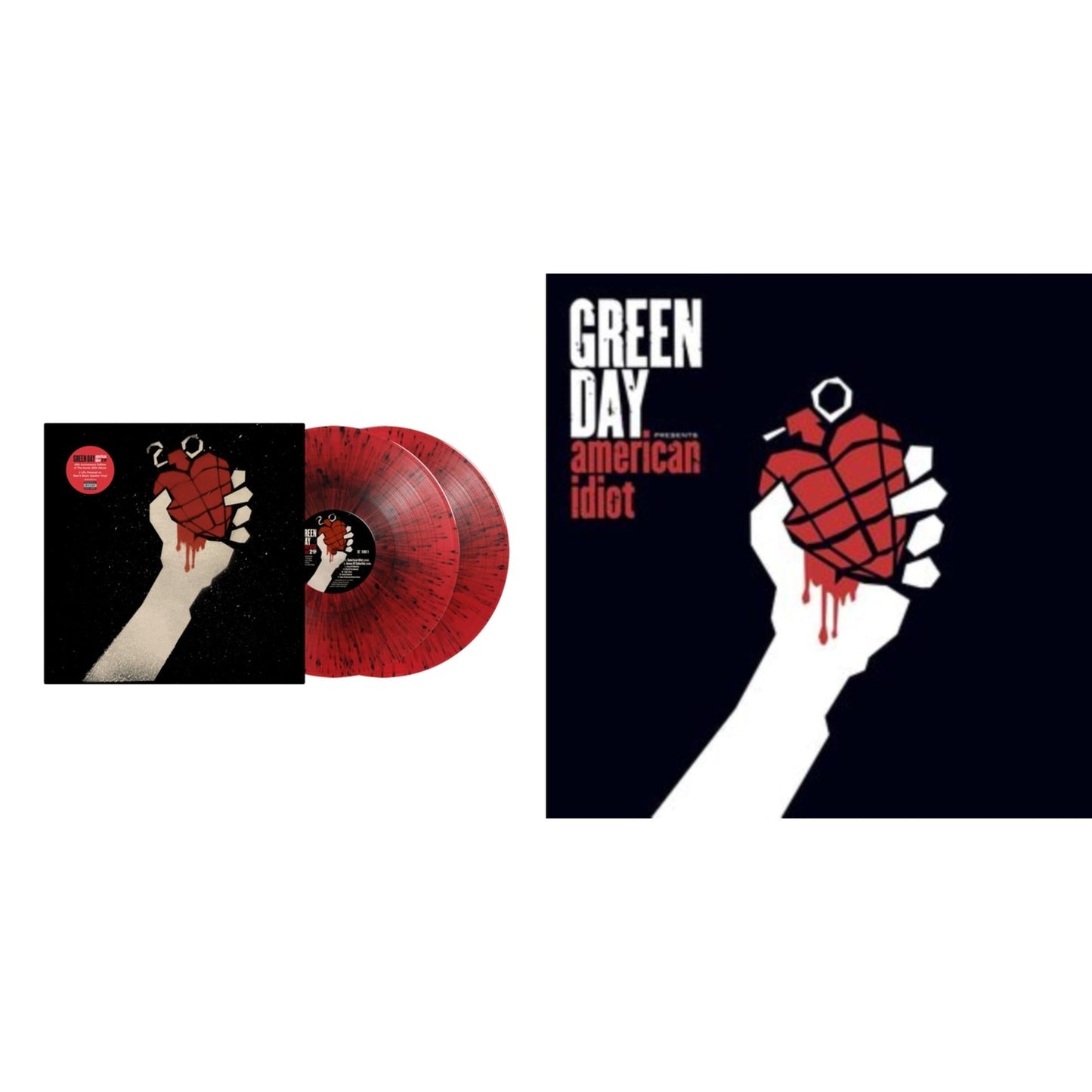 American Idiot (2LP/Red & Black Splatter Vinyl) & American Idiot (W/Poster)