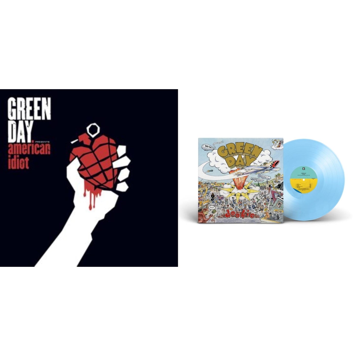 Dookie (X) (Baby Blue LP Vinyl) & American Idiot (W/Poster)