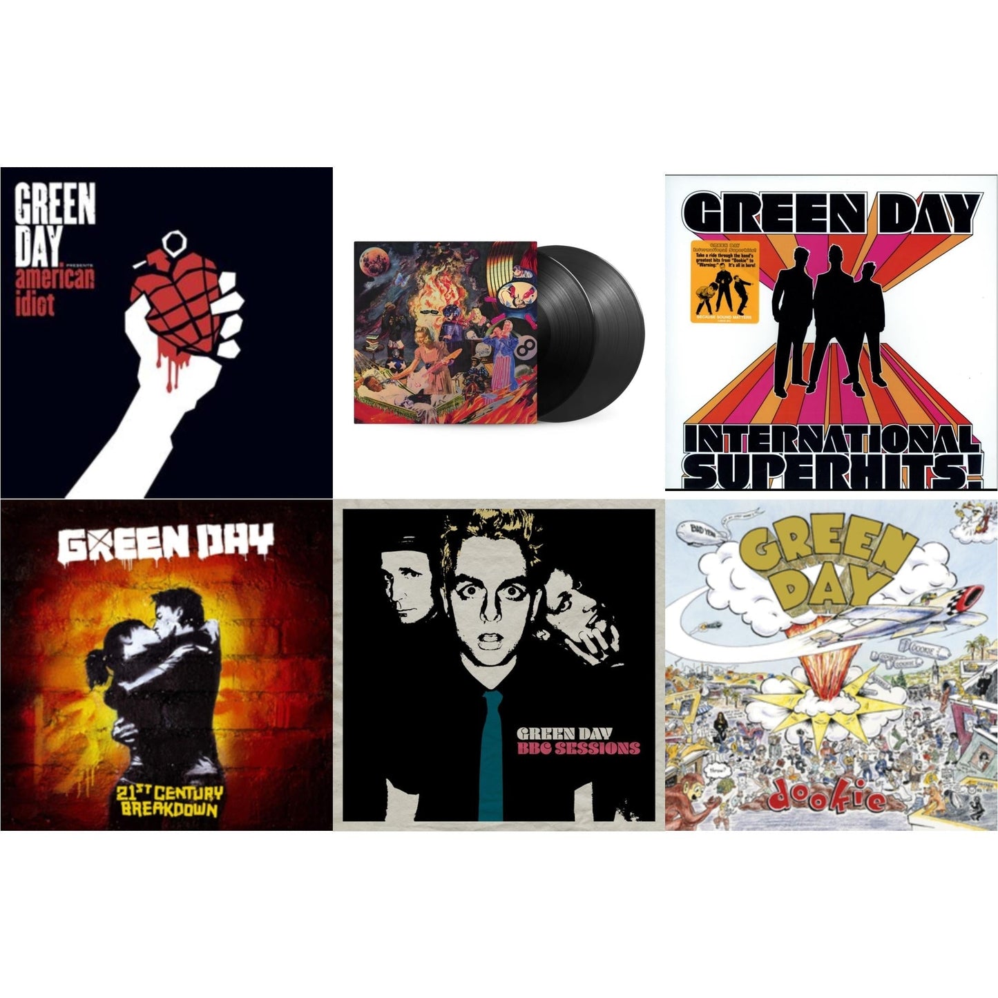 International Superhits & Bbc Sessions (X) (2LP) & Insomniac (25Th Anniversary/2LP) & 21St Century Breakdown & American Idiot (W/Poster) & Dookie