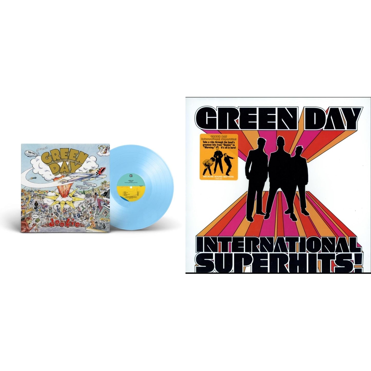 Green Day - International Superhits & Dookie (X) (Baby Blue LP Vinyl)