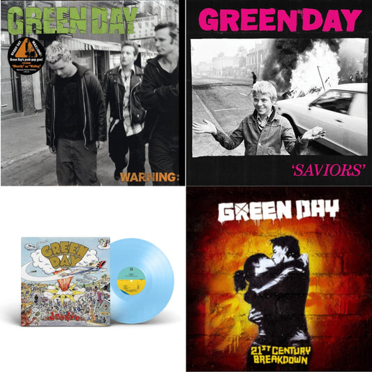 Warning & Dookie (X) (Baby Blue LP Vinyl) & Saviors (180G/Deluxe LP Vinyl) & 21St Century Breakdown