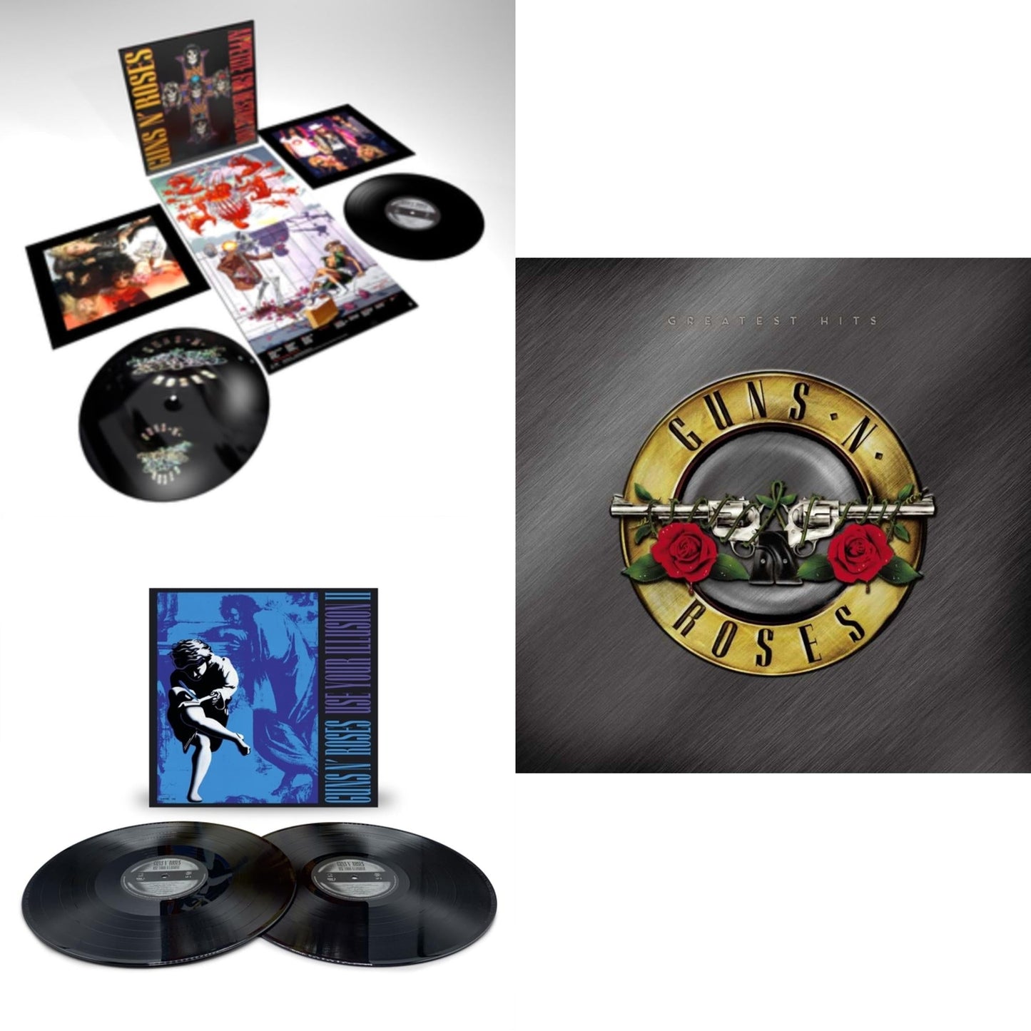 Use Your Illusion Ii (X) (2LP) & Greatest Hits (2LP) & Appetite For Destruction (2LP)